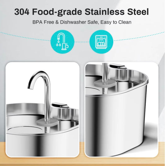 Automatic Stainless Steel Pet Water Fountain