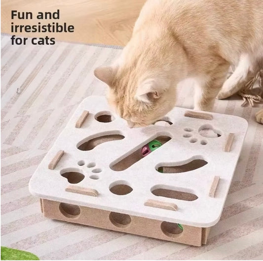 Cat Puzzle Toy Felt Puzzle Box