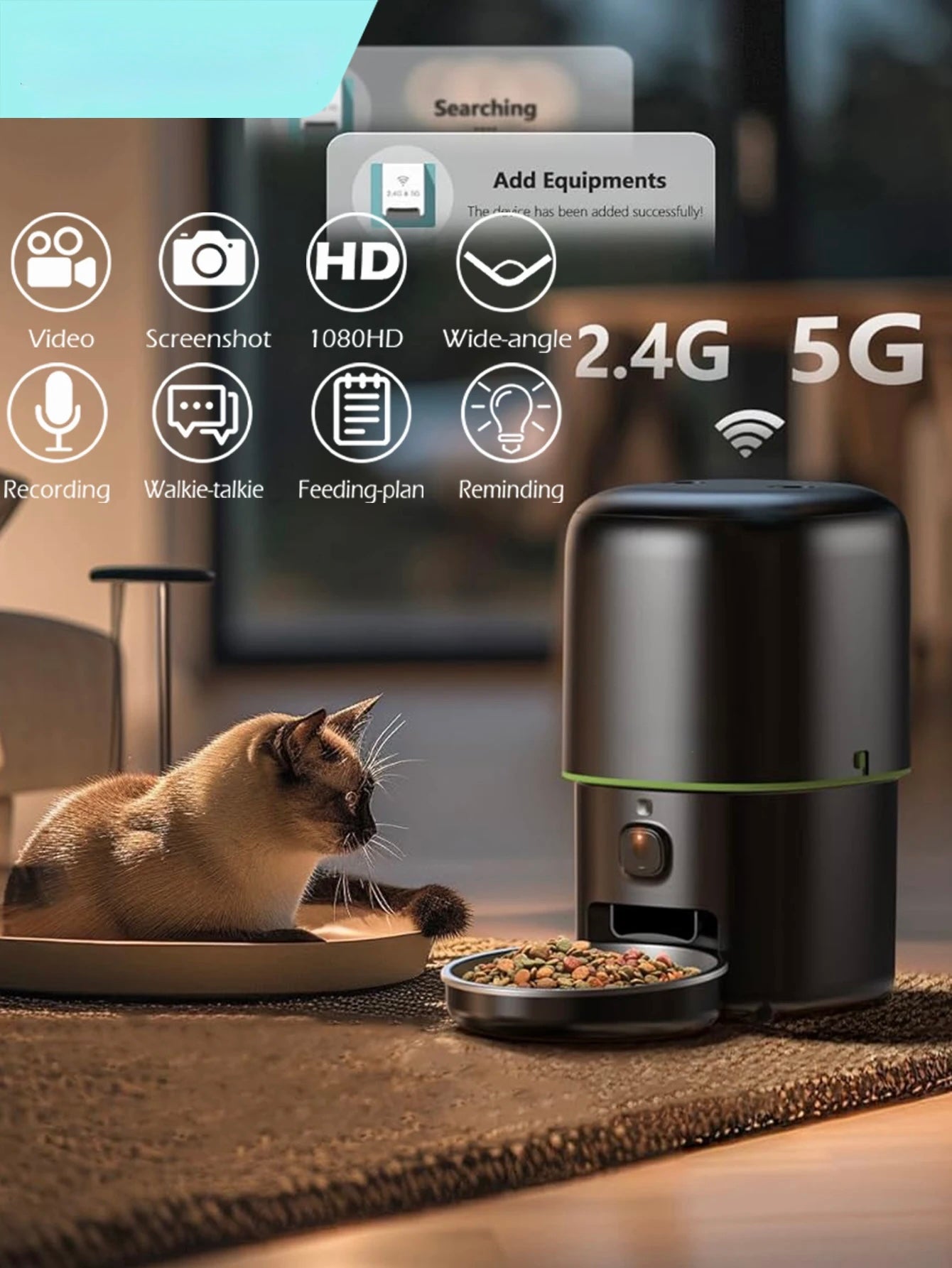 Smart Automatic Pet Feeder with Camera