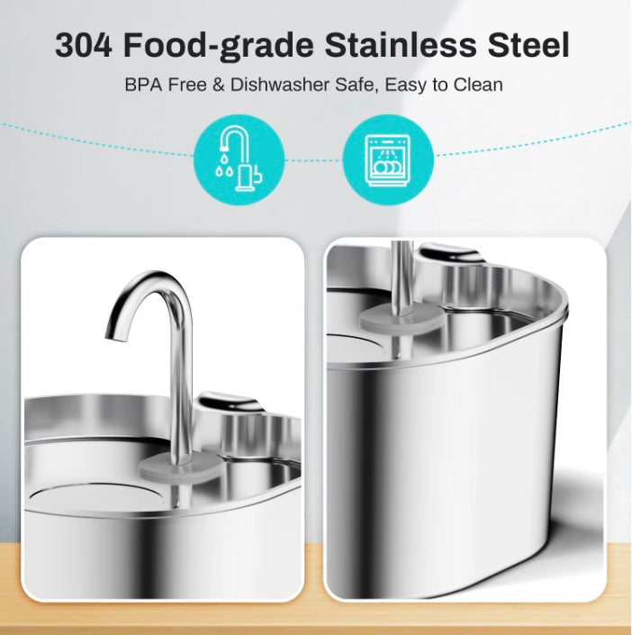 Automatic Stainless Steel Pet Water Fountain