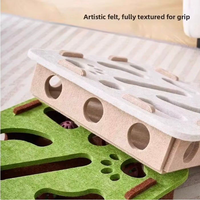 Cat Puzzle Toy Felt Puzzle Box