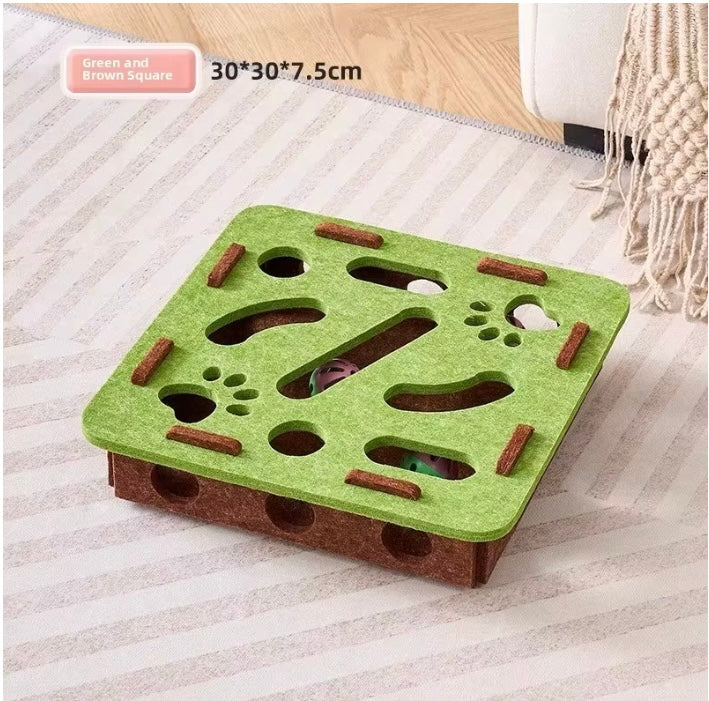 Cat Puzzle Toy Felt Puzzle Box
