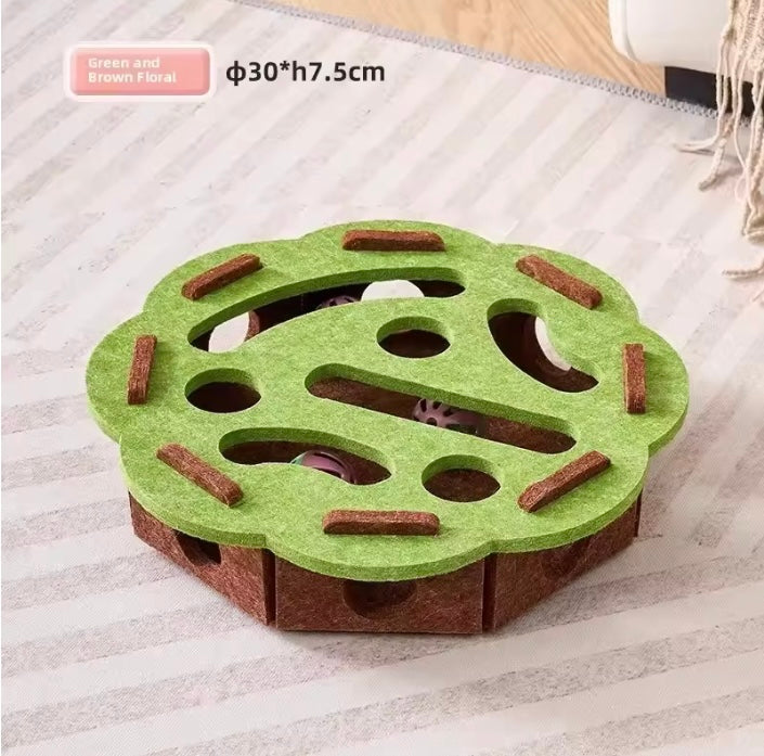 Cat Puzzle Toy Felt Puzzle Box