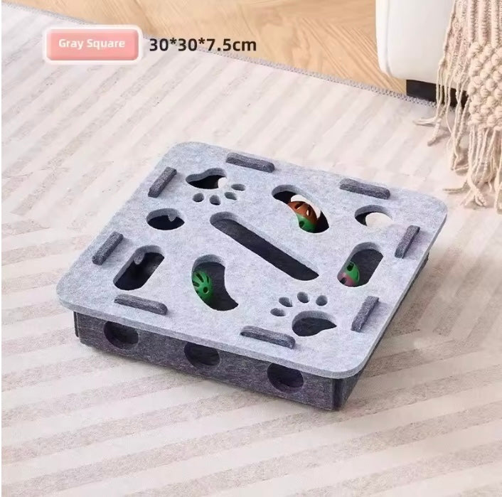 Cat Puzzle Toy Felt Puzzle Box