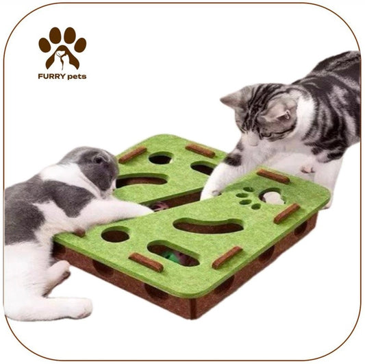 Cat Puzzle Toy Felt Puzzle Box